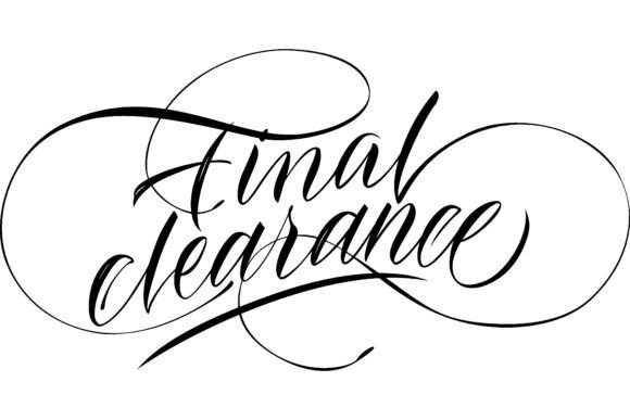 Download Final Clearance Lettering. Calligraphic - Graphic Collection