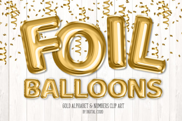 Download Gold Foil Balloon Alphabet Clipart - Gold Collection