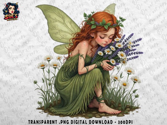 Download Nature Fairy with Lavender Bouquet - Premium Resources