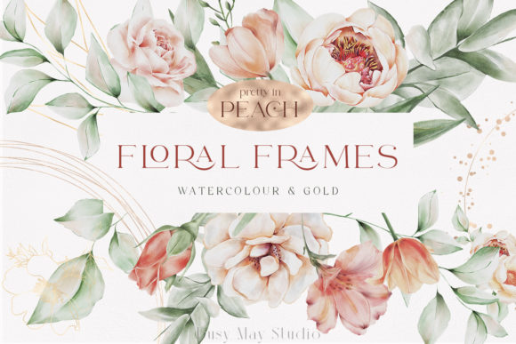 Download Flowers Rose Gold Geometric Frames PNG - Gold Collection