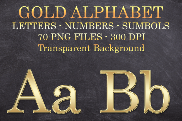 Download Gold Letters Numbers Symbols Png Files - Gold Collection